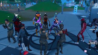 Flexing Renegade Raider and Doing rare emotes in party royale  dance battles [upl. by Sitto]