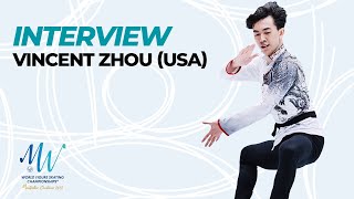 Interview Vincent Zhou USA  Montpellier 2022  WorldFigure [upl. by Henden286]