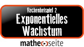 Exponentielles Wachstum berechnen Beispiel 2  A3003 [upl. by Ytsanyd]