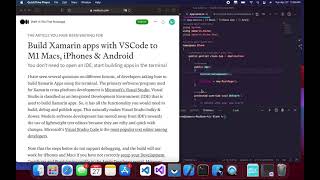 Build Xamarin apps with VS Code to M1 Macs iPhones amp Android [upl. by Riamu883]