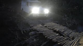 Crossing the Changchang river Nagaland foothill Road [upl. by Sulrac77]