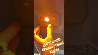 Easy Install of the Obisan3D 4Runner Hatch Lights offroadlights obisan3d 4runner [upl. by Marigolde135]