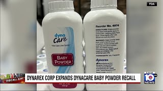 Baby powder recalled due to possible asbestos ris [upl. by Llehsyar]