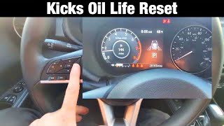 2021 Nissan Kicks How to Reset Oil Life Reminder [upl. by Sucramraj969]