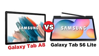 Galaxy Tab A8 vs Samsung Galaxy Tab S6 Lite 2022 Which one is Better [upl. by Emelyne]