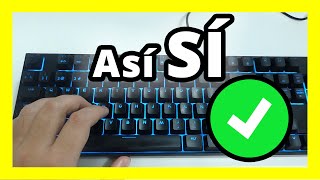 ✅APRENDE cómo COLOCAR los DEDOS correctamente en el TECLADO para escribir MÁS RÁPIDO 🚀MECANOGRAFÍA [upl. by Trout]