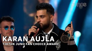 Karan Aujla wins TikTok Juno fan choice award  Juno Awards 2024 [upl. by Augusto641]