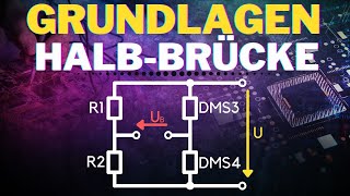 Wheatstone Brücke HalbBrücke einfach erklärt  Funktionsweise Brückenschaltung [upl. by Ostraw]