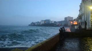 Grande Marée à SaintMalo  Premiere marée de lannée [upl. by Adihahs]