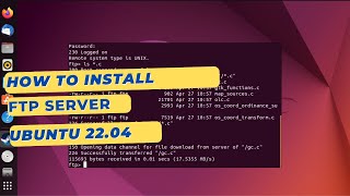 How to install an FTP Server on Ubuntu 2204 with VSFTPD [upl. by Attenweiler]