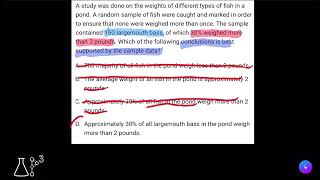 SAT Math Prep Inference from sample statistics and margin of error [upl. by Karrie]