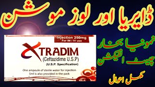 Xtradim 250mg inj  Antibiotic  Ceftazidime injection benefits and sideeffects usese in Urdu [upl. by Onilatac]