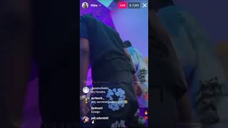 Lil Tjay performing Nobody Stressed and Bla Bla on Ig Live feat Fivio Foreign [upl. by Kinimod]