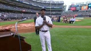 Willie Randolph on receiving his Monument Park plaque [upl. by Ardnuasak209]