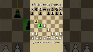 Queens Gambit Accepted Trap for white chess shorts chessshorts [upl. by Asiilanna]