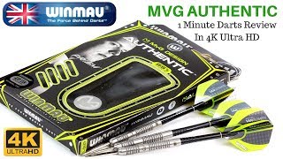 Winmau MVG Authentic 1 MInute Darts Review In 4K Ultra HD [upl. by Adela135]