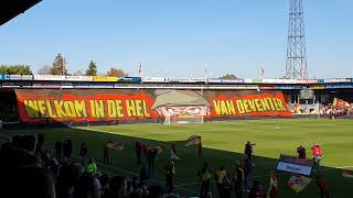 Go Ahead Eagles opkomst tegen PEC Zwolle [upl. by Emalee176]