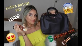 Zoeva Makeup Artists Zoe Bag Review  Brushes for Beginners [upl. by Nahtanod]