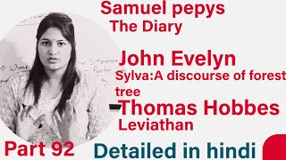 Diary of Samuel Pepys Leviathan by Thomas Hobbes in hindi [upl. by Agnew117]