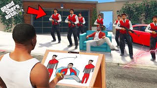 Franklin Uses Magical Painting To Become Gang Leader In Gta 5 [upl. by Ellon]