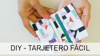 Tutorial como hacer un tarjetero muy fácil [upl. by Seftton795]