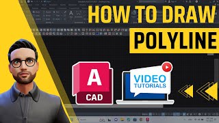 How to draw a Polyline in AutoCAD  Full Tutorial [upl. by Leunas]