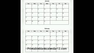 Printable blank calendars [upl. by Alyam169]