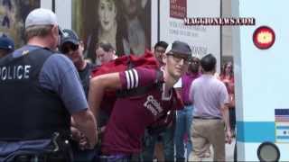 ALEC Protest Turns Violent in Chicago [upl. by Ibbison]