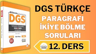 12 DERS PARAGRAFI İKİYE BÖLME SORULARI  DELTA KÜLTÜR YAYINEVİ [upl. by Yemiaj]