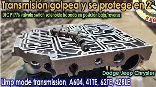 Valvula switch solenoide trabada posicion LR P1776 P1775 A604 41TES 42RLE 62TE Dodge Jeep Chrysler [upl. by Margalit371]