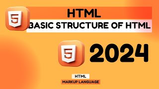 HTML  Basic Tags and Structure  2024  Lecture 1 [upl. by Ejroj]