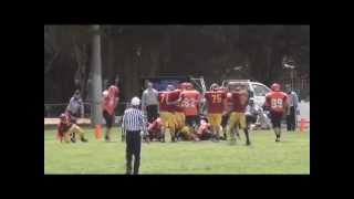 BAILEY KENTER  CLASS OF 2015  AUSTRALIAN Sophomore Season Football Highlights WR TE P K PR KR OLB [upl. by Atolrac]