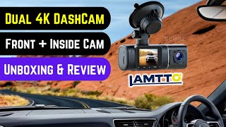 Dual 4K Dash Cam  DC17 LAMTTO  FOR ANY CAR ⫸ UNBOXING REVIEW [upl. by Genvieve]