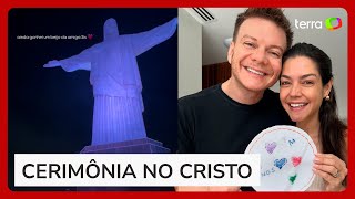 Michel TelÃ³ e Thais Fersoza renovam votos no Cristo Redentor [upl. by Aplihs]