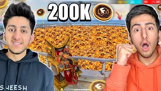 200k  Ff Coins In One Match 😍 Only Ff Coin Challenge In Free Fire [upl. by Angelika]