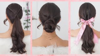 Peinados para cabello largo Fáciles y rápidos Tutorial  Como peinar cabello largo [upl. by Nylcsoj]