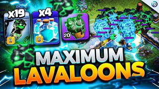 WORLD RECORD Most LAVALOONS is RIDICULOUS with PUPPET  Clashoween Event TH16 Clash of Clans [upl. by Aniraad929]