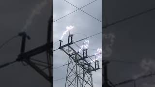 Transmission line disconnect । youtube electrical shortsvideo viralvideo 2024viralshorts [upl. by Elrahc]