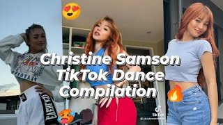 Christine Samson TikTok Dance Compilation [upl. by Hoban]