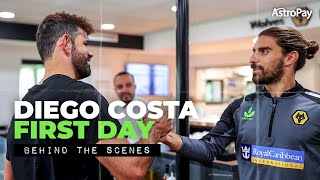 Diego Costa signs for Wolves  Go behind the scenes of Diego Costa signing [upl. by Aiza]