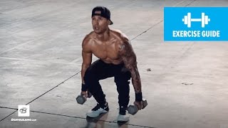 Dumbbell Jump Squat  Exercise Guide [upl. by Etnemelc]