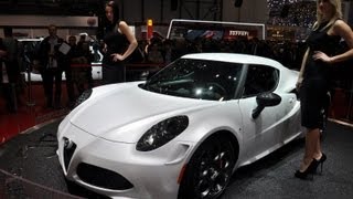 2014 Alfa Romeo 4C  2013 Geneva Auto Show [upl. by Scrivings]