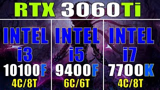 INTEL i3 10100F vs INTEL i5 9400F vs INTEL i7 7700K  PC GAMES TEST [upl. by Ltsyrk12]