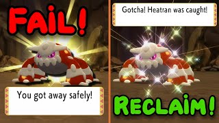 Shiny Hunting Heatran TWICE  Pokemon Brilliant Diamond [upl. by Jean]