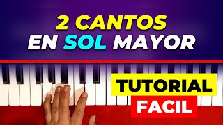 Tutorial de piano CRISTIANO  Dos cantos para iniciar el culto [upl. by Lessard880]