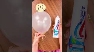 A DIY antistress toy made from a simple balloon and toothpaste 123go [upl. by Oznecniv4]