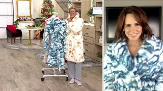 Berkshire Homewear Wellsoft Shawl Collar Robe on QVC [upl. by Fina406]