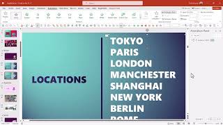 How to create scrolling text in PowerPoint [upl. by Jasen]