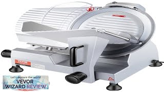 VEVOR 240W Commercial Meat Slicer Electric Deli Food Slicer 10quot Carbon Steel Review [upl. by Aehsa]