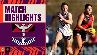 Essendon v Fremantle Highlights  Week One 2024  AFLW [upl. by Merrick575]